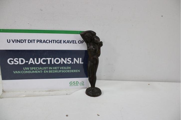Bronzen Beeld van een Naakte Waterdragende Vrouw, Antiek en Kunst, Kunst | Beelden en Houtsnijwerken