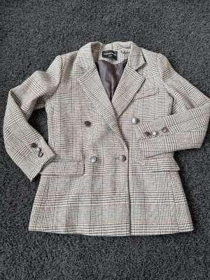 Drole de Copine Paris. Blazer + rok geruit, Kleding | Dames, Jasjes, Kostuums en Pakken, Nieuw, Kostuum of Pak, Maat 36 (S), Overige kleuren