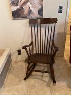 Klassieke vintage oakwood hoge schommelstoel, Antiek en Kunst, Ophalen