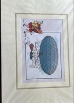 Hergé zeefdruk kuifje, Antiquités & Art, Art | Lithographies & Sérigraphies, Enlèvement ou Envoi