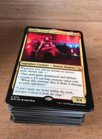 Deck Magic the Gathering rouge et noir, Hobby & Loisirs créatifs, Enlèvement ou Envoi, Comme neuf, Deck game, Foil