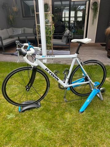 Racefiets + trainer tacx 