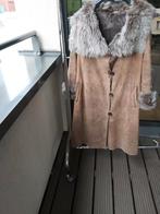 Warme mantel Ventcouvert  omgekeerd lam maat 46 mooie staat, Gedragen, Ophalen of Verzenden, Bruin, Maat 46/48 (XL) of groter