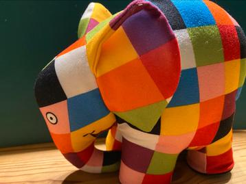 Knuffel Elmer 15 cm hoog en lang -  olifantje beschikbaar voor biedingen