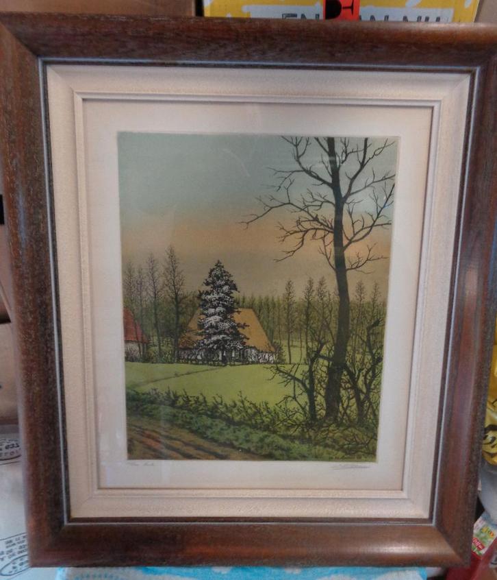 ETS Emiel De Cooman, Antiek en Kunst, Kunst | Etsen en Gravures, Ophalen