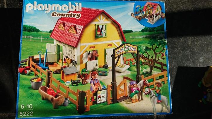 Playmobil 5222 Ponyranch, Kinderen en Baby's, Speelgoed | Playmobil, Gebruikt, Complete set, Ophalen of Verzenden
