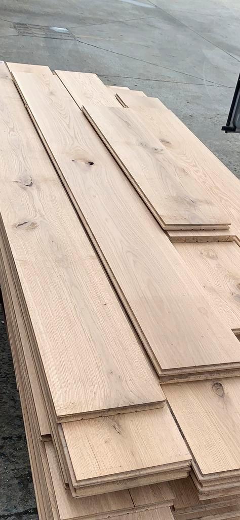 Prachtige oude Franse massief eiken parketvloer, 26 m2, Doe-het-zelf en Bouw, Hout en Planken, Zo goed als nieuw, Ophalen