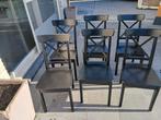 6 keukenstoelen 2jaar oud, Tuin en Terras, Tuinsets en Loungesets, Ophalen, Zo goed als nieuw