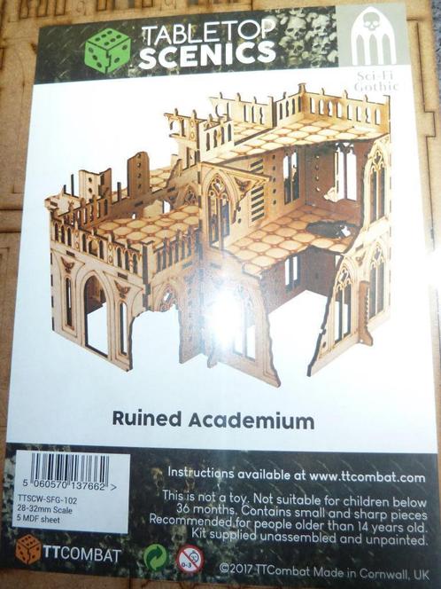 Warhammer wargaming: TTCOMBAT " RUINED ACADEMIUM", Hobby en Vrije tijd, Wargaming, Nieuw, Warhammer, Accessoires, Ophalen