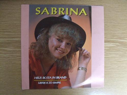 SABRINA   HELP, IK STA IN BRAND / LIEFDE IS ZO SIMPEL, CD & DVD, Vinyles Singles, Comme neuf, Single, En néerlandais, 7 pouces