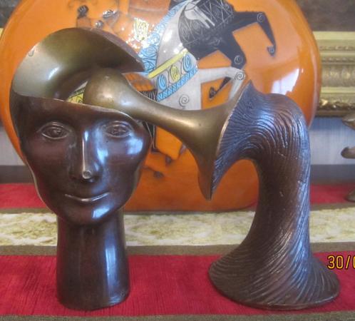 "Cabeza de mujer" - Francisco Baron, Antiek en Kunst, Kunst | Beelden en Houtsnijwerken, Ophalen of Verzenden