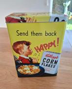 Vintage doos cornflakes, Verzamelen, Blikken, Ophalen, Zo goed als nieuw