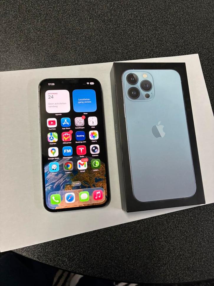 Apple iPhone 13 Pro Max, Télécoms, Téléphonie mobile | Apple iPhone, 128 GB, iPhone 13 Pro Max, Bleu, Enlèvement