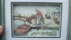 Hedwig Theeuwen (Ovepelt/Pelt 1957) - 2 aquarel-diorama's, Ophalen of Verzenden, Zo goed als nieuw