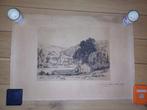 Eau-forte signée par la Comtesse de Flandre, Ophalen of Verzenden