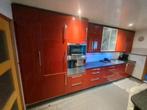 Moderne keuken - Rood, Huis en Inrichting, Ophalen, Gebruikt, Enkelwandige keuken, Hoogglans of Gelakt