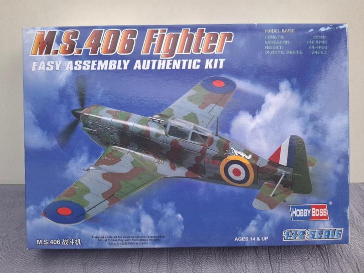 Maquette avion M.S. 406 FIGHTER WWII 1/72 N80235, Hobby & Loisirs créatifs, Modélisme | Avions & Hélicoptères, Avion, Enlèvement ou Envoi