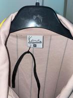 Karl Kani baseball shirt – beige met lichtblauw en geel, Ophalen, Zo goed als nieuw, Maat 48/50 (M), Beige