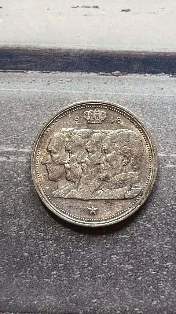 100 francs belges - 4 rois - 1948 NL, Timbres & Monnaies, Monnaies | Belgique, Argent, Argent, Enlèvement ou Envoi