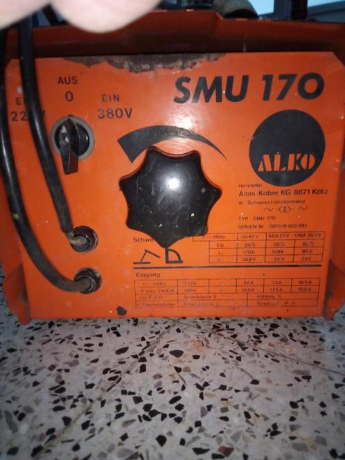 170 AMP 220V of 380 volt staafsoldeermachine, Doe-het-zelf en Bouw, Gereedschap | Lasapparaten, Gebruikt, Elektroden, 150 tot 250 ampère
