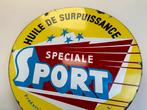 Speciale Sport emaille reclamebord, Reclamebord, Gebruikt, Ophalen of Verzenden