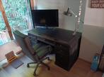 Massief houten bureau, Huis en Inrichting, Ophalen, Gebruikt, Bureau