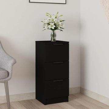  Dressoir 30x30x70 cm bewerkt hout zwart beschikbaar voor biedingen