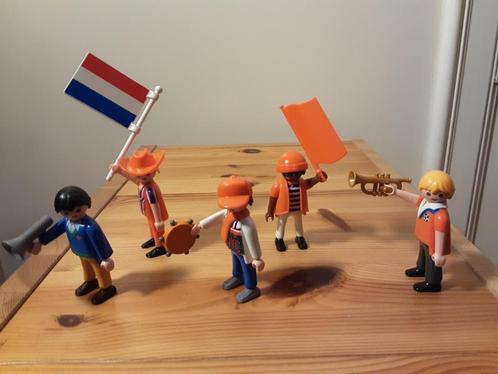 Playmobil Nederlandse voetbalsupporters, Kinderen en Baby's, Speelgoed | Playmobil, Zo goed als nieuw, Complete set, Verzenden