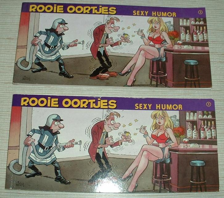 rooie oortjes sexy humor nr 1, Boeken, Stripverhalen, Zo goed als nieuw, Meerdere stripboeken, Ophalen of Verzenden