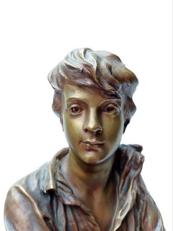 Columbus / De jonge zeeman - Jules Weyns - BE- bronzen beeld beschikbaar voor biedingen