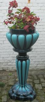 art deco Clement Massier bloemenpot met staander, Antiek en Kunst, Ophalen