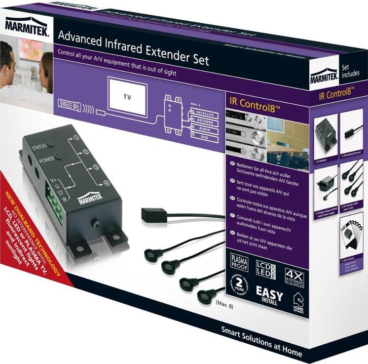 Marmitek Infrarood verlenger - IR Control 8, Audio, Tv en Foto, Televisie-accessoires, Zo goed als nieuw, Ophalen of Verzenden