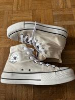 Converse Chuck Taylor All Star Lift Blanche plate-forme T40, Wit, Ophalen of Verzenden, Zo goed als nieuw, Sneakers