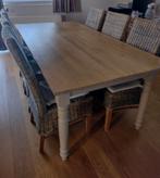 Landelijke eiken tafel., Huis en Inrichting, Tafels | Eettafels, Ophalen, Gebruikt