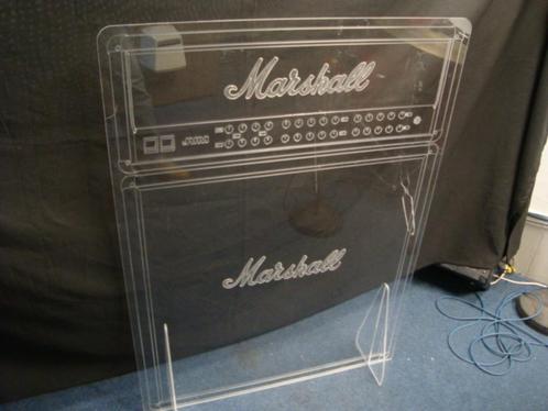 Gebruikt: Marshall afbeelding op plexiglas. (20220951), Muziek en Instrumenten, Instrumenten | Toebehoren, Gebruikt, Ophalen