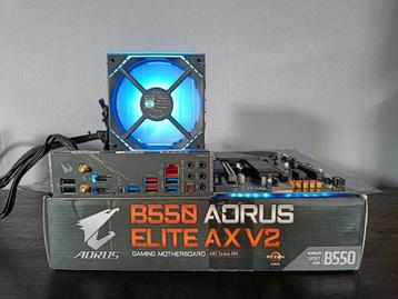 Upgradeset| B550 Aorus Elite| Ryzen 5 4500| 32GB| M2 SSD|W11, Enlèvement ou Envoi, DDR4, Comme neuf, Socket AM4