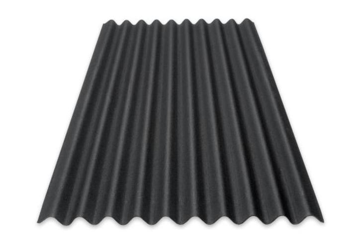 Nieuwe zwarte onduline bitumen golfplaten 200 x 95 cm, Doe-het-zelf en Bouw, Dakpannen en Dakbedekking, Nieuw, Golfplaat, Overige materialen