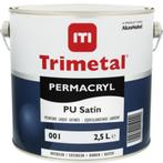 Trimetal Permacryl PU peinture laque 2.5L, Doe-het-zelf en Bouw, Verf, Beits en Lak, Nieuw, Lak, Ophalen of Verzenden, Wit
