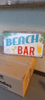 Plaque métal beach bar