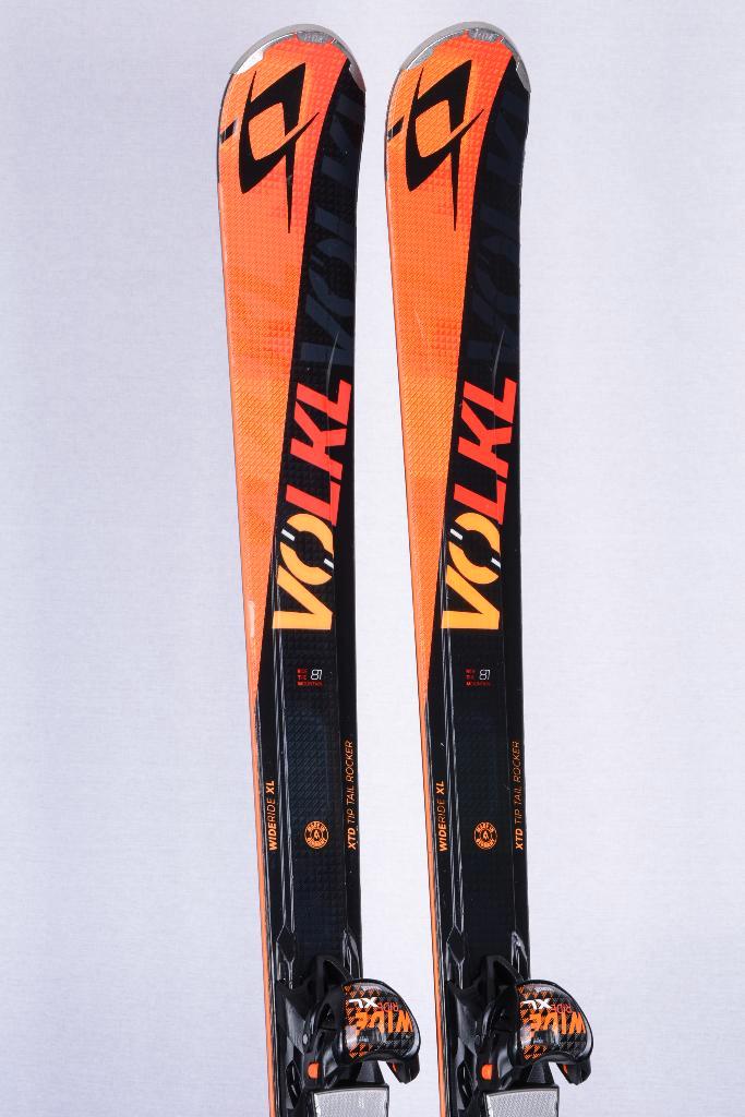 177 182 ski's VOLKL RTM 81, black/orange, xtd tip, Sport en Fitness, Skiën en Langlaufen, Gebruikt, Ski's, Ski, Carve, Ophalen of Verzenden