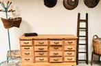 Ancien meuble d’atelier en chêne, Maison & Meubles, Armoires | Commodes, 150 à 200 cm, Chêne, 100 à 150 cm, Utilisé