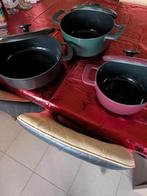 potten zet, Huis en Inrichting, Keuken | Potten en Pannen, Ophalen, Gietijzer, Pannenset, Zo goed als nieuw