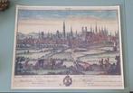 Historische Poster / prent - Zicht op Brussel, Ophalen of Verzenden