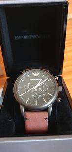 Montre Armani Chronographe, Bijoux, Sacs & Beauté, Enlèvement ou Envoi, Comme neuf