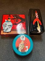 Tintin 3 boîte bonne état, Collections, Boîte en métal, Comme neuf