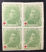 1914. RODE KRUIS. (129)**MNH. Blok ongetand., Koninklijk huis, Orginele gom, Ophalen of Verzenden, Postfris