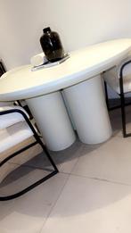 Eettafel en 4stoelen, Huis en Inrichting, Tafels | Sidetables, Ophalen, Zo goed als nieuw, Rond, Overige houtsoorten