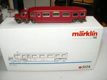 Marklin Ho Railbus Micheline no 3124 v/d DB met ovp .