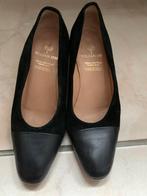 Instappers lage pumps Voltan 36 kwaliteitsleer zwart tijdloo, Ophalen of Verzenden