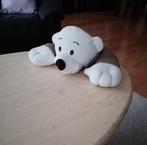 Ourson blanc en peluche avec blouson à capuche en simili, Enlèvement, Comme neuf, Ours